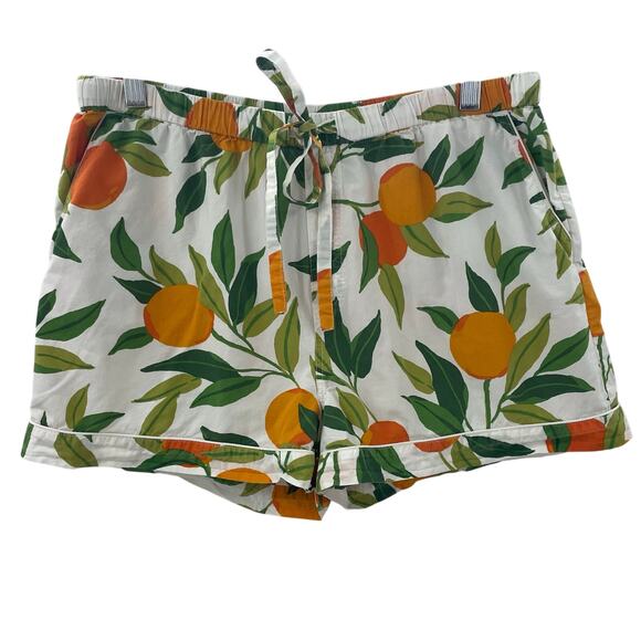 SOLD Anthropologie Printfresh M Clementine Pajama Set Short Sleeve Top Shorts - Picture 11 of 14